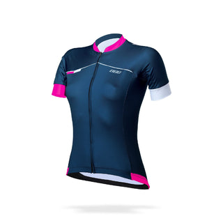 BBB Cycling BBW-244 Omnium Short Sleeve Women's Jersey - Blue/Magenta/White