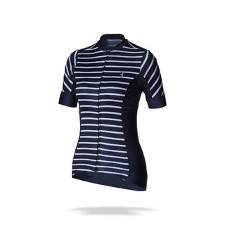 BBB Cycling BBW-249 Omnium Short Sleeve Women's Jersey - White/Navy Blue