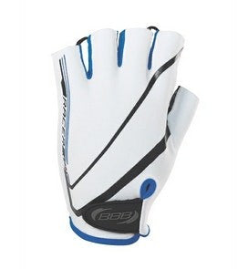 BBB Cycling BBW-32 Racer Short Finger Gloves - White/Blue