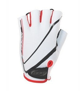 BBB Cycling BBW-32 Racer Short Finger Gloves - White/Red