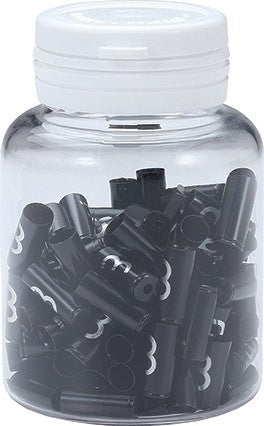 BBB Cycling BCB-161 Ferrules 5MM Fits Brake Cable Housing Alloy 100 Pcs - Black