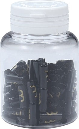 BBB Cycling BCB-162 Sealed Cable Ferrules Fit Brake Housing Alloy 5MM 100Pcs - Black