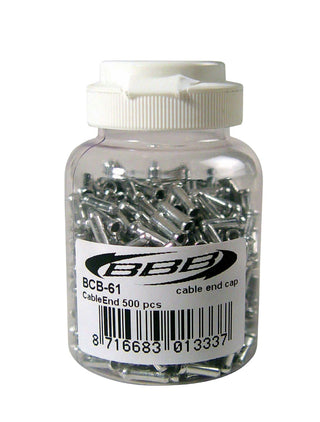 BBB Cycling BCB-61 Brake Cable Stop Alloy 500 Pcs 1.8MM - Silver