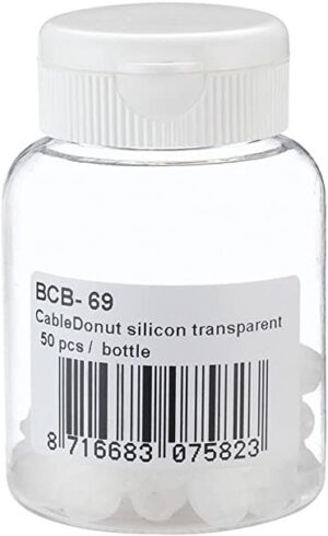 BBB Cycling BCB-69 Acc. Cable Donut Silicon Transparent 50 Pcs