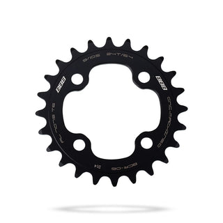 BBB Cycling BCR-06 RoundAbout MTB 4 Arm 64 PCD Chainring - 24T Black