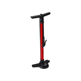 BBB Cycling BFP-28 Floor Pump Air Boost Dual Head 3.0 - Red