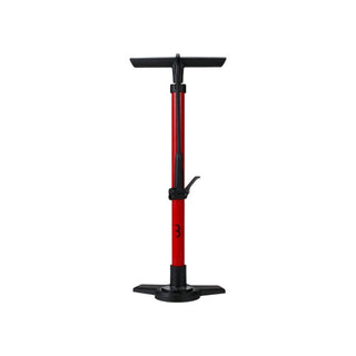 BBB Cycling BFP-28 Floor Pump Air Boost Dual Head 3.0 - Red