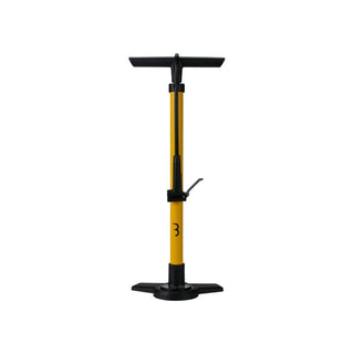 BBB Cycling BFP-28 Floor Pump Airboost Dual Head 3.0 - Yellow