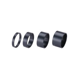 BBB Cycling BHP-36.MATT Lightspace 1 1/8" Alloy Spacers Set - Matt Black