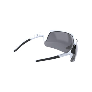 BBB Cycling Comet Smoke Flash Mirror Sports Glasses - Matt White