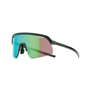 BBB Cycling Valor Sports Glasses With Flux Green MLC Lens + Clear Lens - Metallic Green