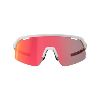 BBB Cycling Valor Sports Glasses Flux Red MLC Lens + Extra Clear Lens - Matt White