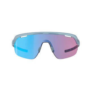 BBB Cycling ARC Matt Trans Sports Glasses Flux Blue MLC Lens + Extra Clear Lens - Ice Blue