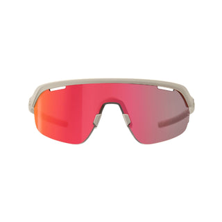 BBB Cycling ARC Sports Glasses Flux Red MLC Lens + Extra Clear Lens - Matt Warm Grey