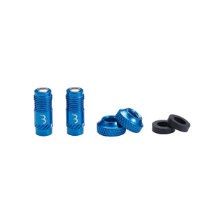 BBB Cycling Valve Core Caps Set 2pc - Blue