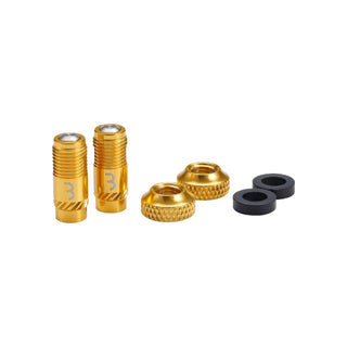 BBB Cycling Valve Core Caps Set 2pc - Gold