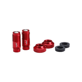 BBB Cycling Valve Core Caps Set 2pc - Red