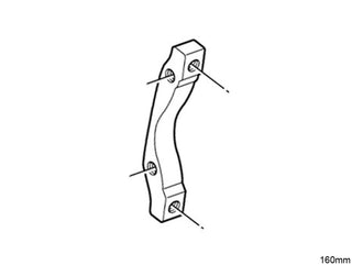 Shimano F160P/SA Disc Brake Mount Adaptor 180mm
