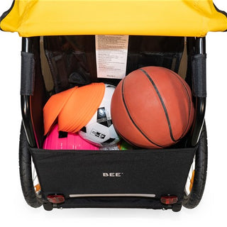 Burley Bee Single Bike Trailer - Yellow/Black