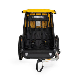 Burley Bee Double Bike Trailer - Yellow/Black