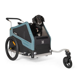 Burley Bark Ranger XL Pet Trailer - Black/Turquoise Matt