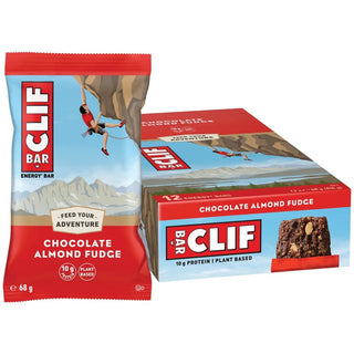 Clif Energy Bars Protein Snack 12 Pack - Chocolate Almond Fudge