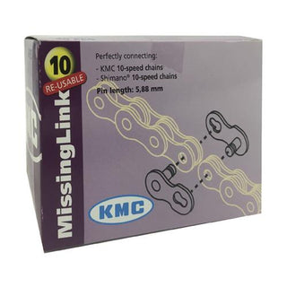 KMC 10 Speed Connecting Link 40 Pcs - Silver