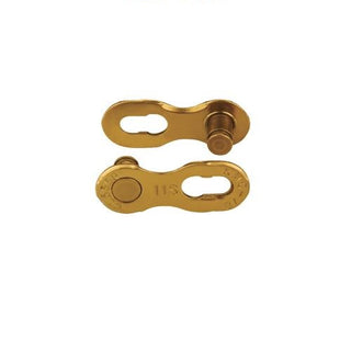 KMC 11 Speed Connecting Link 2 Pack - Titanium Nitride Gold