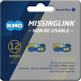 KMC 12 Speed Connecting Link 2 Pack - Aurora
