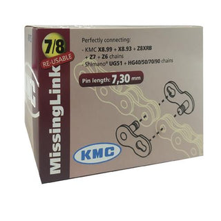 KMC 6-8 Speed Chain Connecting Link 40 Pcs. - Silver