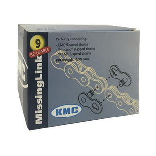 KMC 9 Speed Chain Connecting Link 40 Pcs. - Silver