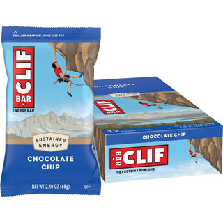 Clif Energy Bars Protein Snack 12 Pack - Chocolate Chip