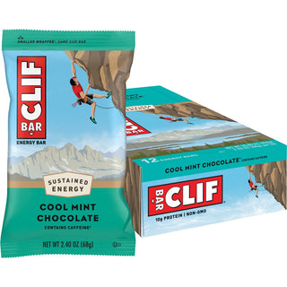 Clif Energy Bars Snack 12 Pack - Cool Mint Chocolate