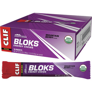 Clif Bloks Energy Chews 18 Pack - Mountain Berry