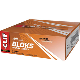 Clif Bloks Energy Chews 18 Pack - Orange 25mg Caffeine