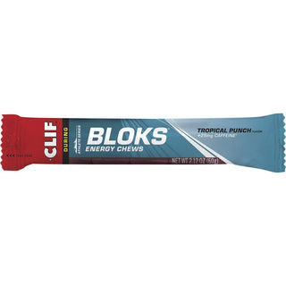 Clif Bloks Energy Chews 18 Pack - Tropical Punch 25mg Caffeine