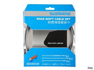 Shimano Ultimate OT-SP41 Polymer Coated Road Gear Cable Set w/OT-RS900 1800mm & 2100mm Grey