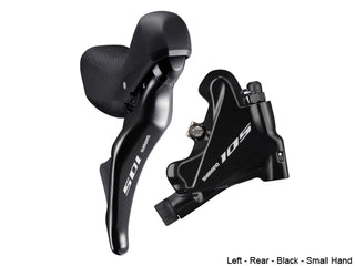 Shimano 105 ST-R7025 11 Speed Shifter With BR-R7070 Caliper Right - Front Black Small Hand