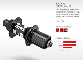 DT Swiss DT350 Non Disc 5/130 28H Shimano HG11S Road QR