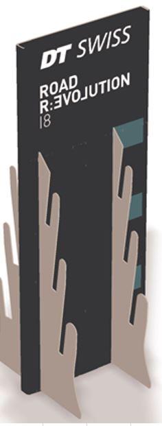 DT Swiss Promo Display 6 Wheels Road Revolution