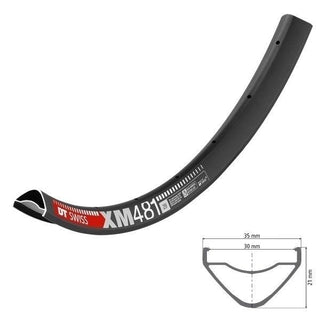 DT Swiss Rim XM481 29 28H 30 Wide