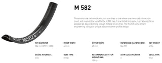 DT Swiss Rim M582 27.5 32H 40 Wide