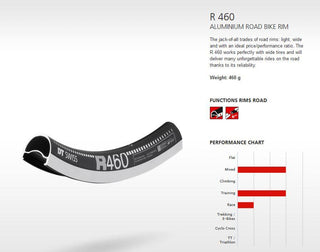 DT Swiss Rim R460 20h 700c - Black