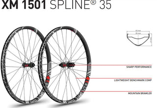 DT Swiss XM1501 Spline 27.5 1214815110 35wd Centre Lock/6B Pair Wheels