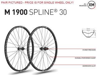 DT Swiss M1900 Spline 29 12142 30wd Centre Lock/6B Rear Wheel