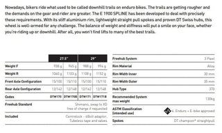 DT Swiss E1900 Spline 27.5 15100 30wd Centre Lock/6B Front Wheel