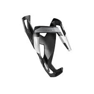 Elite Custom Race Plus Bottle Cage - Black Mat White