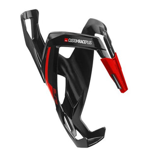 Elite Custom Race Bottle Cage - Black Glossy Red