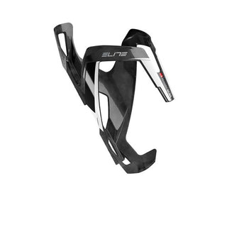 Elite Vico Carbon Bottle Cage - Gloss Black White