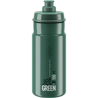 Elite Jet Green Logo Water Bottle 550ML - Dark Green White
